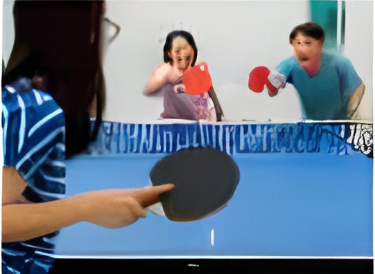 Children playing table tennis