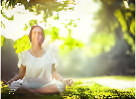 Yoga on the landscaped lawn